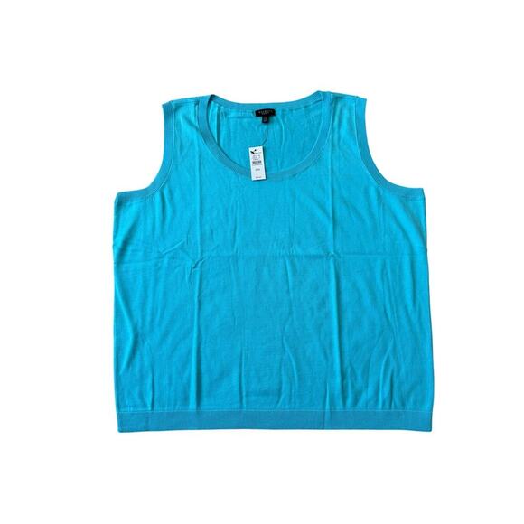 NWT - TALBOTS Tank Top Sweater; size 2XP Petite, Sleeveless, Charming Shell - Picture 1 of 7